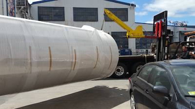 Everglory Logistics moved a tank for a cider brewer to the United States from the overseas factory.